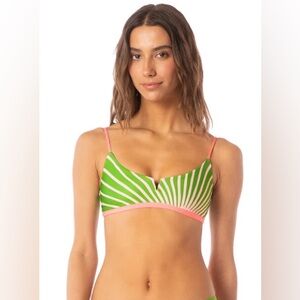 NWT Maaji Sunrise Colada Victor V Wire Bralette Bikini Top